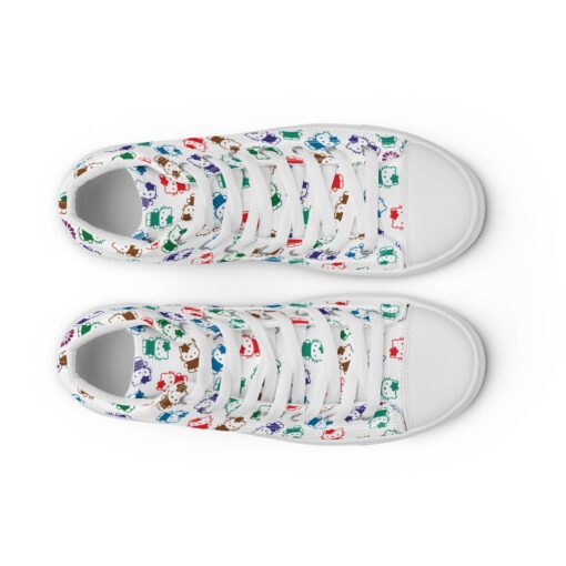 Men’s high top canvas shoes 01 - Image 3