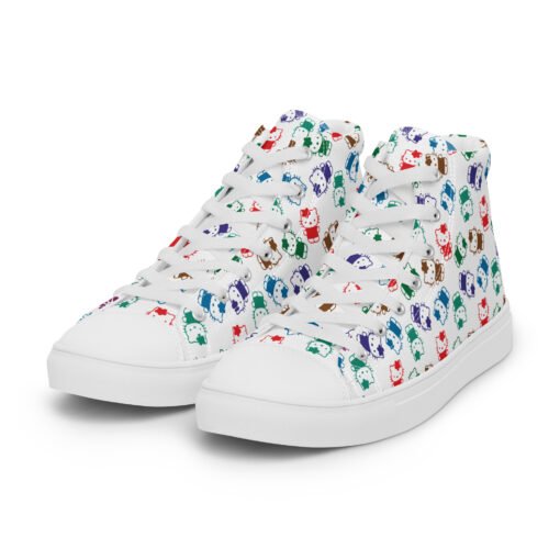 Men’s high top canvas shoes 01 - Image 5
