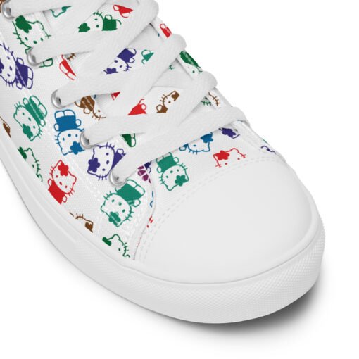 Men’s high top canvas shoes 01 - Image 4