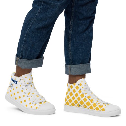 Men’s high top canvas shoes 02 - Image 2
