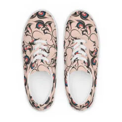 Women’s lace-up canvas shoes 01