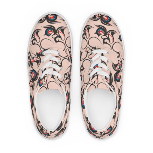 Women’s lace-up canvas shoes 01