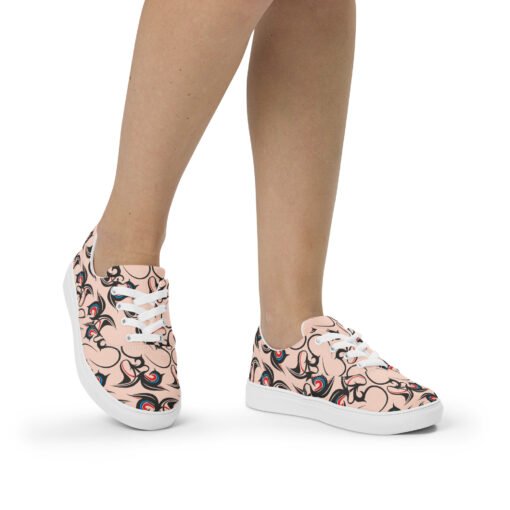 Women’s lace-up canvas shoes 01 - Image 2
