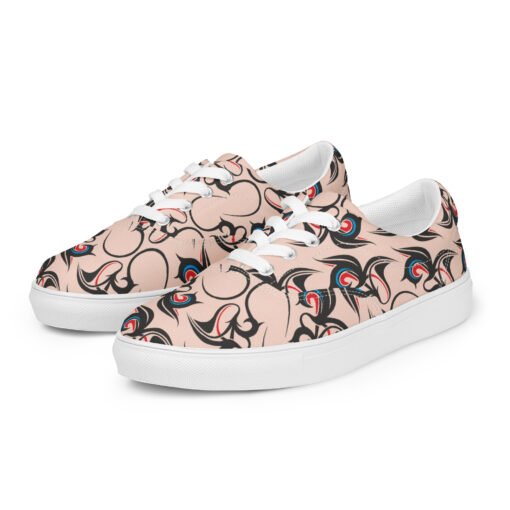 Women’s lace-up canvas shoes 01 - Image 3