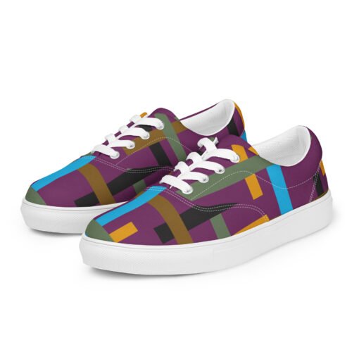Women’s lace-up canvas shoes 02 - Image 2
