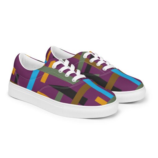 Women’s lace-up canvas shoes 02 - Image 6