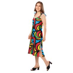 Alternative view of Tie-strap midi dress 01
