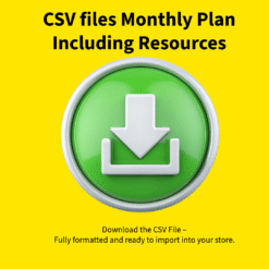 CSV files Monthly Plan